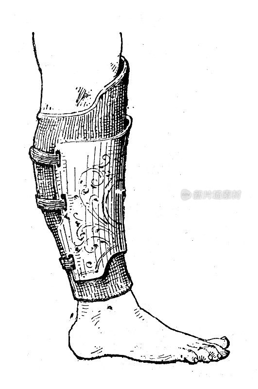 古玩插图:Shin guard